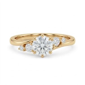 2.0 Ct Moissanite Oval Cut Solitaire Ring in 925 Sterling Silver | Hussain Gems