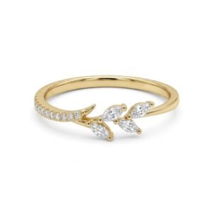 Minimalist Bezel Everyday Band in 925 Sterling Rings Diamond | Hussain Gems