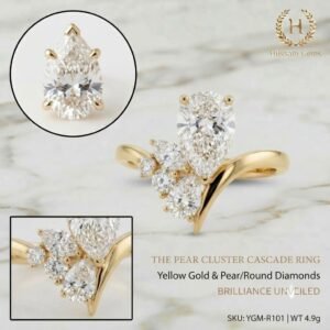 2.0 Ct Moissanite Oval Cut Solitaire Ring in 925 Sterling Silver | Hussain Gems