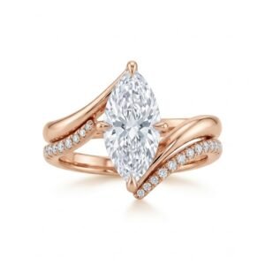 2.0 Ct Moissanite Oval Cut Solitaire Ring in 925 Sterling Silver | Hussain Gems