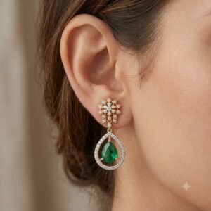 Artisanal Drop Earrings Collection | Handcrafted by Hussain Gems, Kolkata