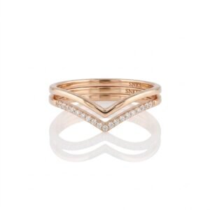 Minimalist Bezel Everyday Band in 925 Sterling Silver Diamond | Hussain Gems
