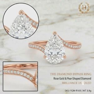 2.0 Ct Moissanite Oval Cut Solitaire Ring in 925 Sterling Silver | Hussain Gems