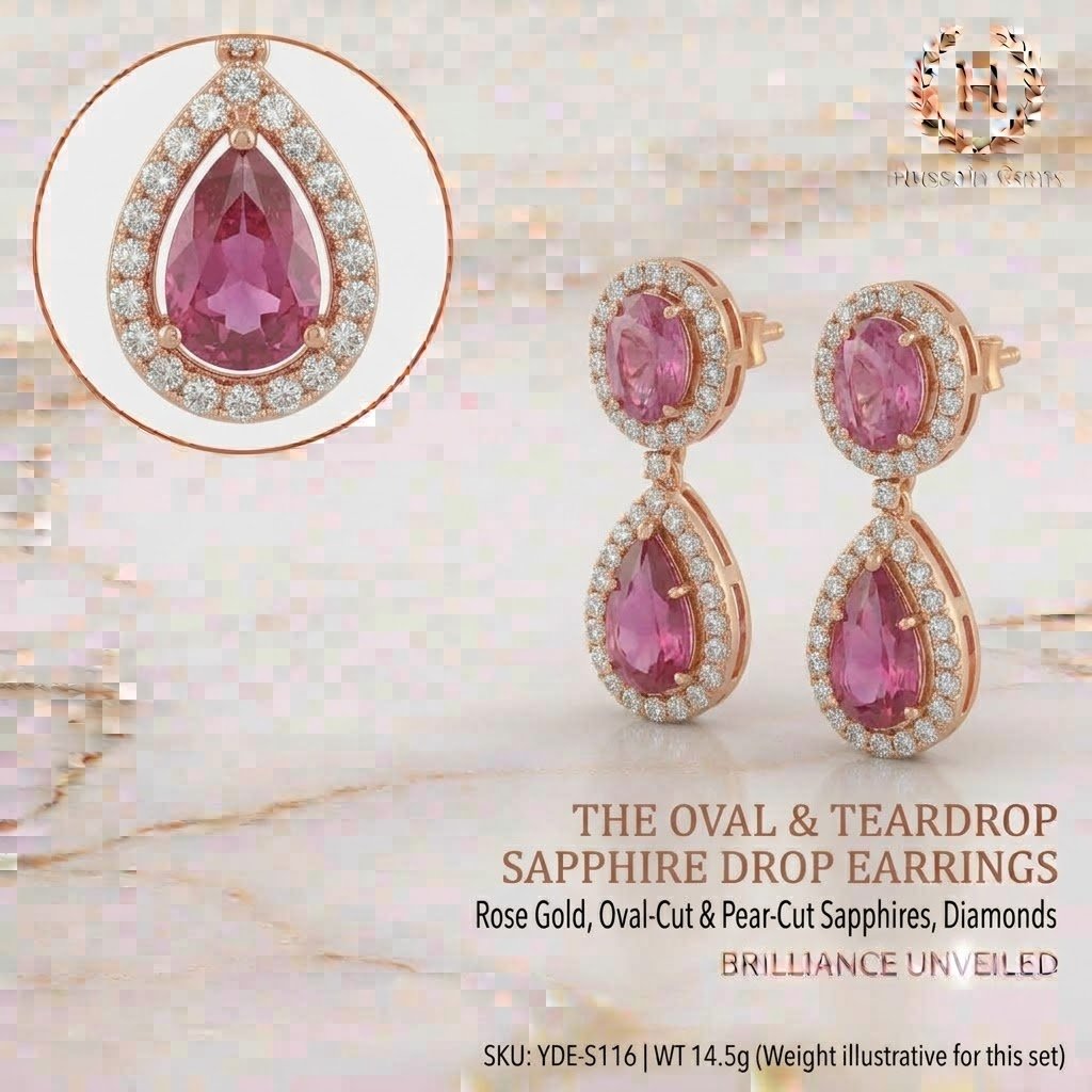Artisanal Drop Earrings Collection | Handcrafted by Hussain Gems, Kolkata - Image 2