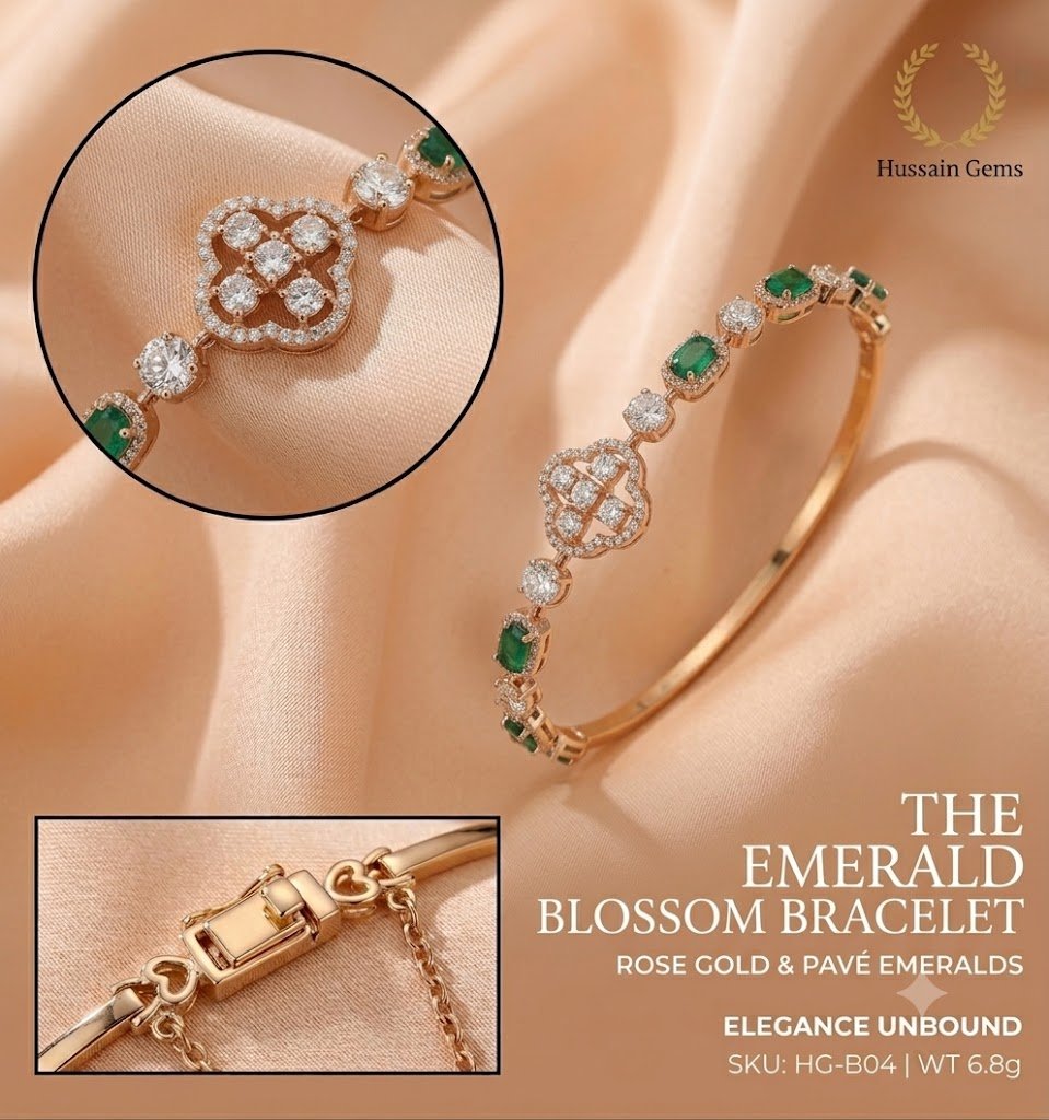 Artisanal Statement Bracelet / Bangle – Hussain Gems - Image 2