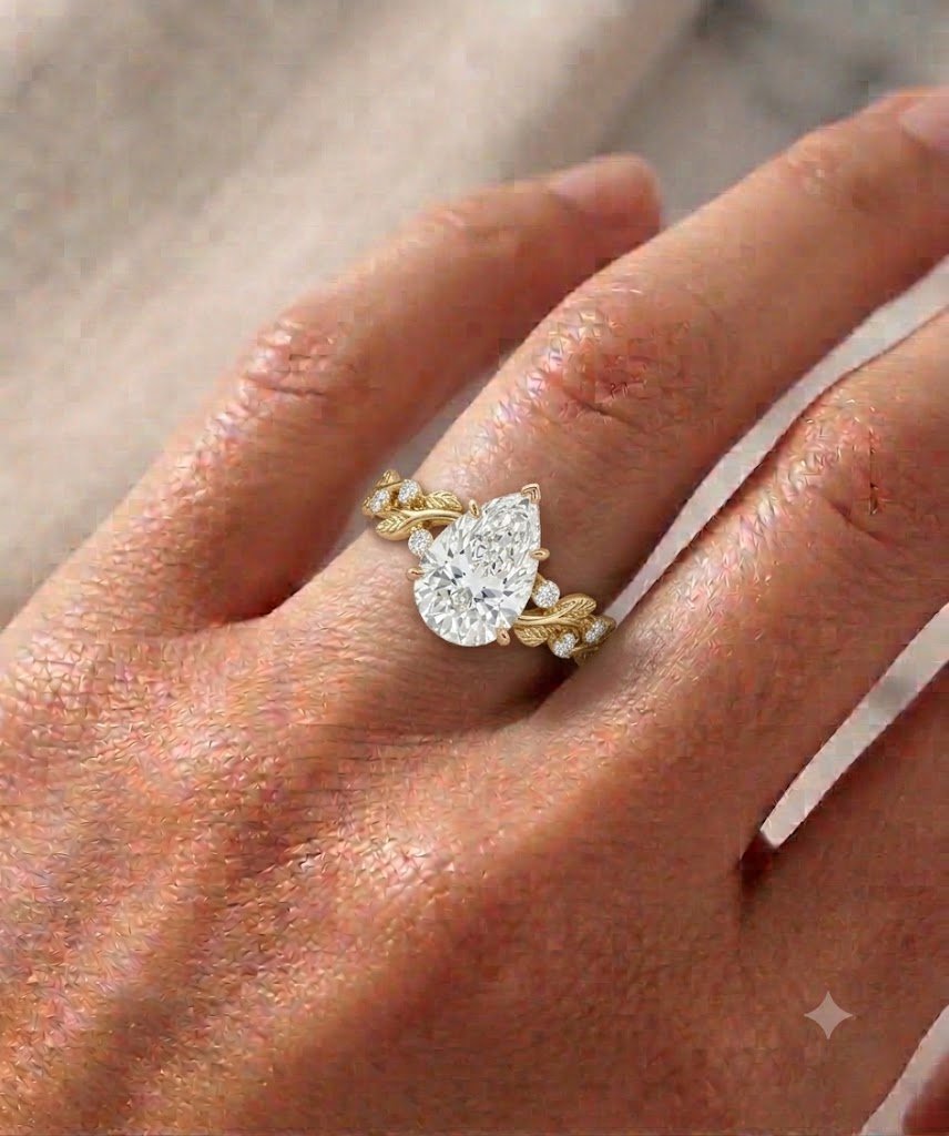 2.0 Ct Moissanite Oval Cut Solitaire Ring in 925 Sterling Silver | Hussain Gems - Image 3