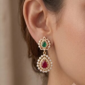 Artisanal Drop Earrings Collection | Handcrafted by Hussain Gems, Kolkata