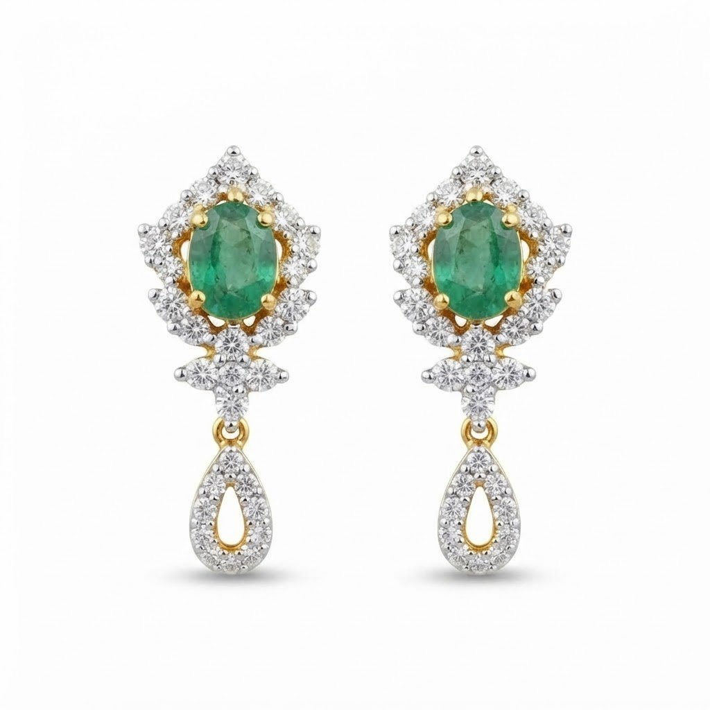 Artisanal Drop Earrings Collection | Handcrafted by Hussain Gems, Kolkata - Image 4