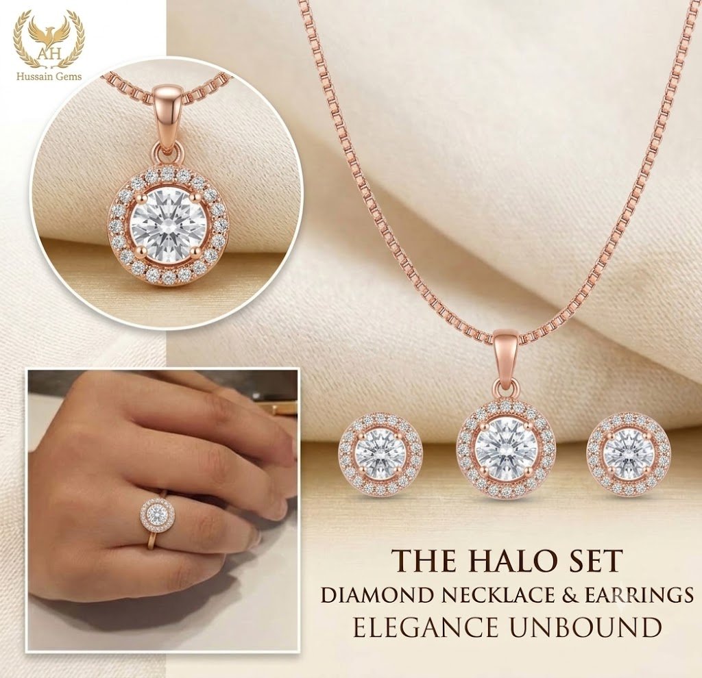 Elegant Golden Teardrop Jewelry Set with Matching Earrings - Image 3
