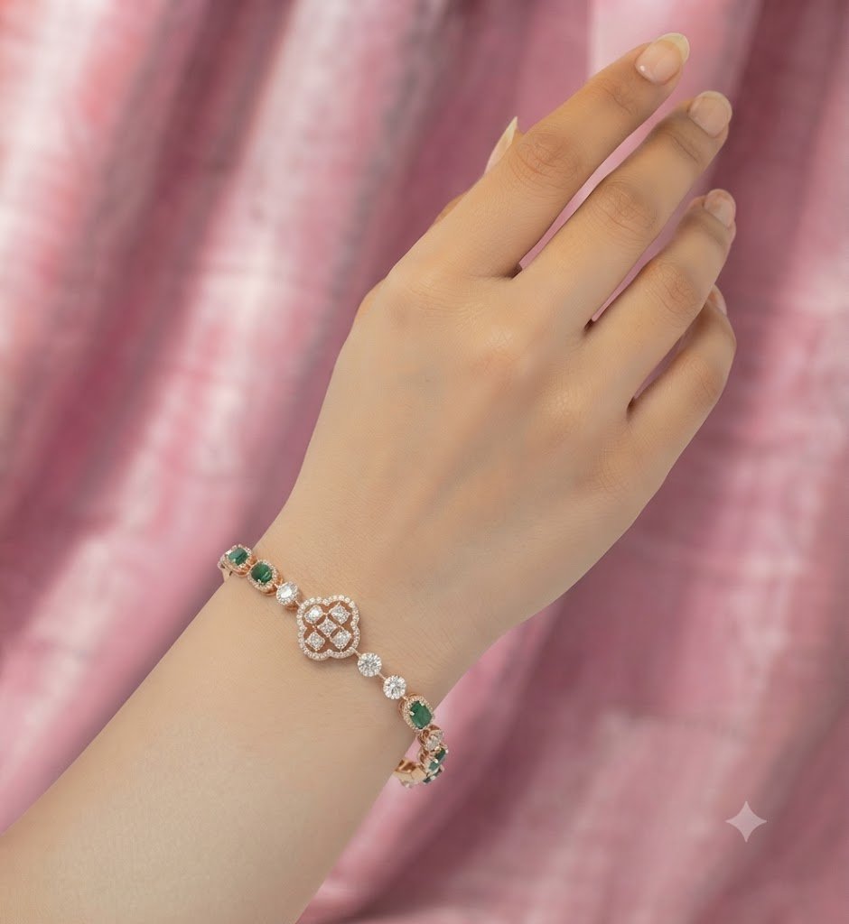 Artisanal Statement Bracelet / Bangle – Hussain Gems - Image 3