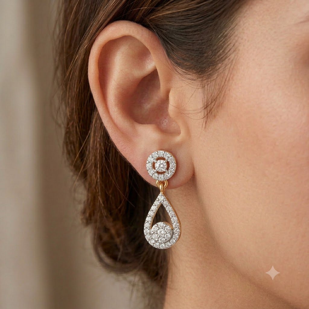 Artisanal Drop Earrings Collection | Handcrafted by Hussain Gems, Kolkata - Image 3