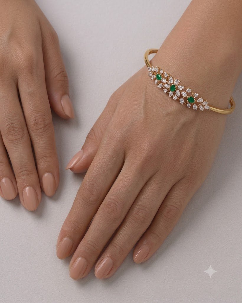 Artisanal Statement Bracelet / Bangle – Hussain Gems - Image 2