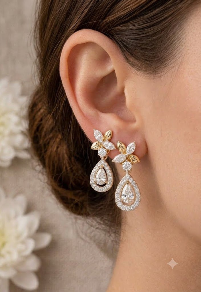 Artisanal Drop Earrings Collection | Handcrafted by Hussain Gems, Kolkata - Image 3