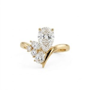 2.0 Ct Moissanite Oval Cut Solitaire Ring in 925 Sterling Silver | Hussain Gems