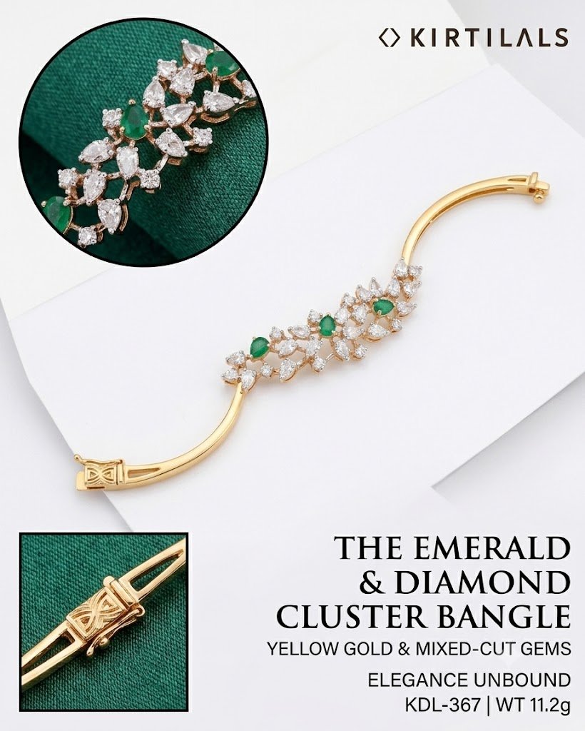 Artisanal Statement Bracelet / Bangle – Hussain Gems - Image 3
