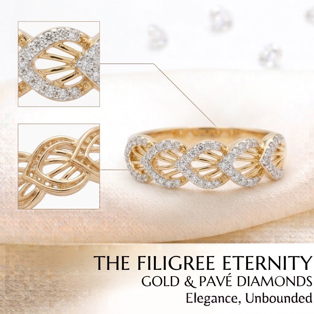 Minimalist Bezel Everyday Band in 925 Sterling Silver Diamond | Hussain Gems - Image 2