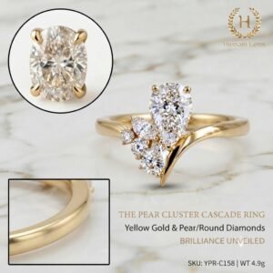 2.0 Ct Moissanite Oval Cut Solitaire Ring in 925 Sterling Silver | Hussain Gems
