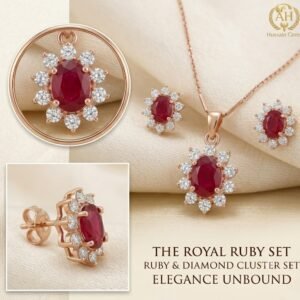 Elegant Golden Teardrop Jewelry Set with Matching Earrings