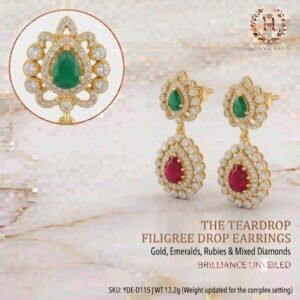 Artisanal Drop Earrings Collection | Handcrafted by Hussain Gems, Kolkata