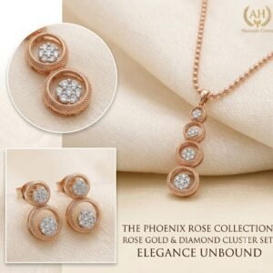 Elegant Golden Teardrop Jewelry Set with Matching Earrings