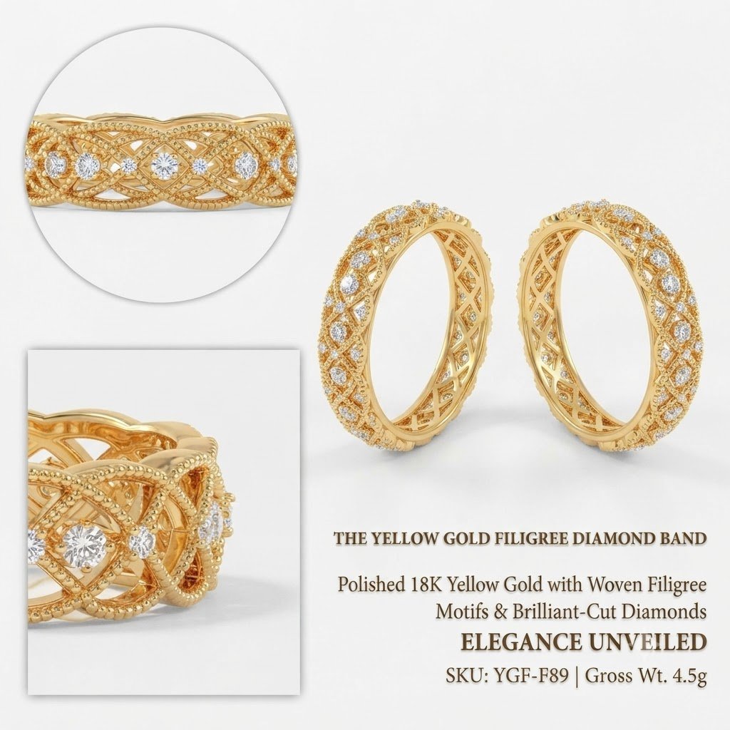 Artisanal Ring Bands Collection | Handcrafted by Hussain Gems, Kolkata - Image 2