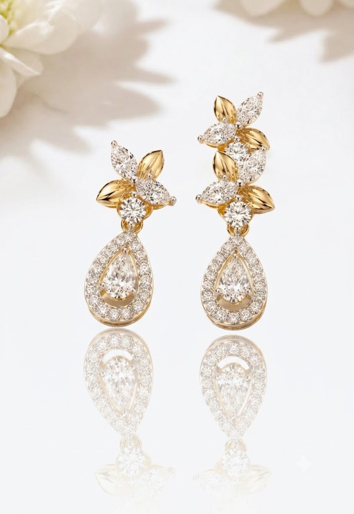 Artisanal Drop Earrings Collection | Handcrafted by Hussain Gems, Kolkata