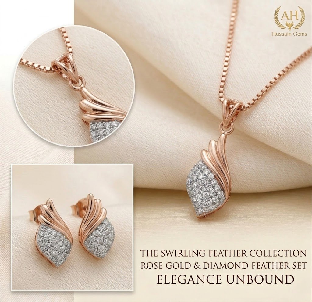 Elegant Golden Teardrop Jewelry Set with Matching Earrings - Image 2