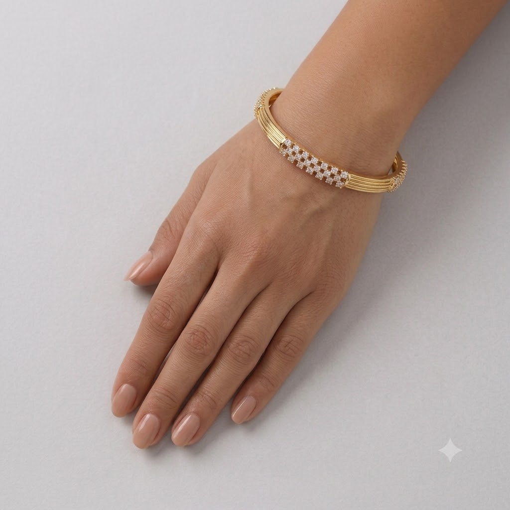 Artisanal Statement Bracelet / Bangle – Hussain Gems - Image 2