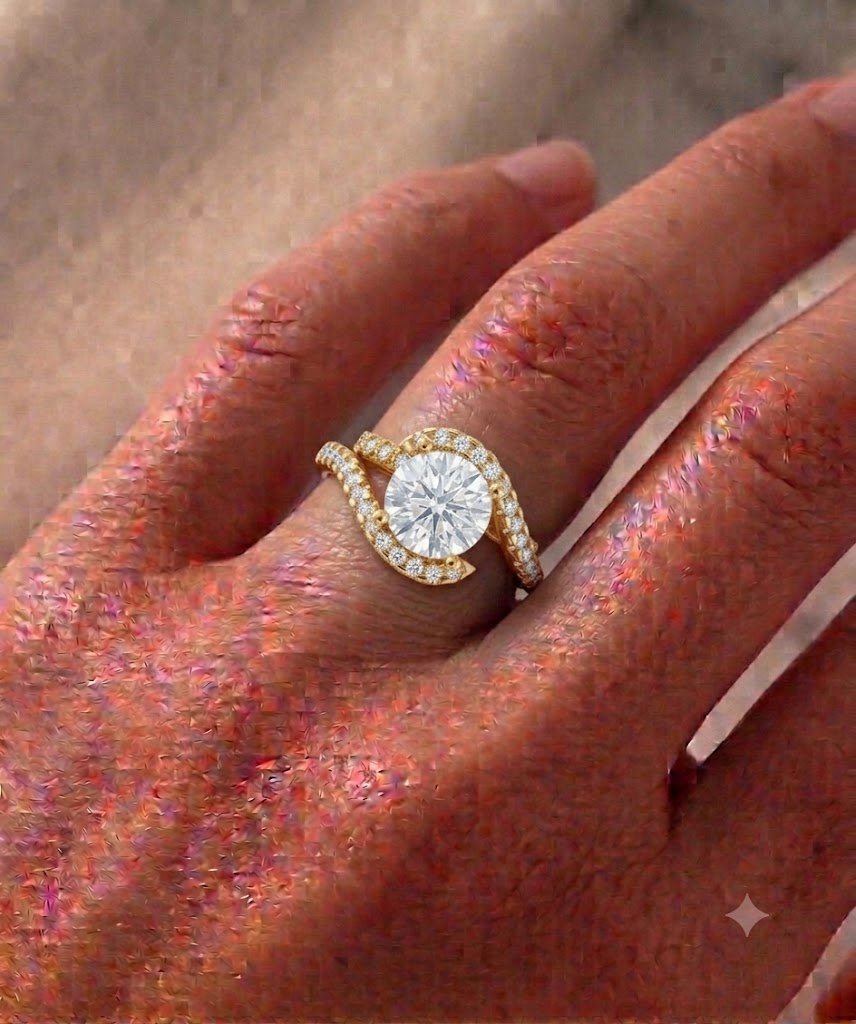 2.0 Ct Moissanite Oval Cut Solitaire Ring in 925 Sterling Silver | Hussain Gems - Image 3