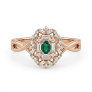 2.0 Ct Moissanite Oval Cut Solitaire Ring in 925 Sterling Silver | Hussain Gems