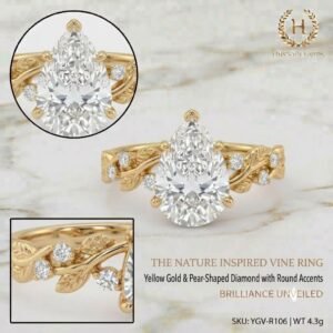 2.0 Ct Moissanite Oval Cut Solitaire Ring in 925 Sterling Silver | Hussain Gems