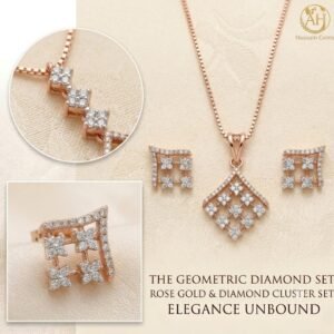 Elegant Golden Teardrop Jewelry Set with Matching Earrings