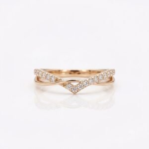 Minimalist Bezel Everyday Band in 925 Sterling Silver Diamond | Hussain Gems