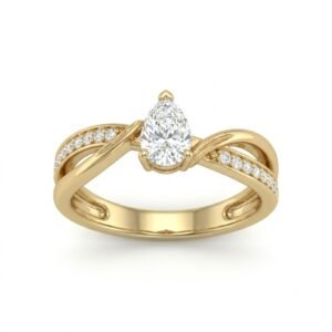 2.0 Ct Moissanite Oval Cut Solitaire Ring in 925 Sterling Silver | Hussain Gems