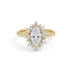 2.0 Ct Moissanite Oval Cut Solitaire Ring in 925 Sterling Silver | Hussain Gems