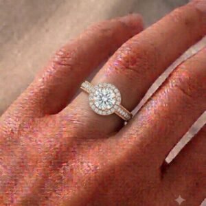 2.0 Ct Moissanite Oval Cut Solitaire Ring in 925 Sterling Silver | Hussain Gems