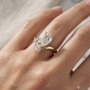2.0 Ct Moissanite Oval Cut Solitaire Ring in 925 Sterling Silver | Hussain Gems