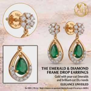 Artisanal Drop Earrings Collection | Handcrafted by Hussain Gems, Kolkata