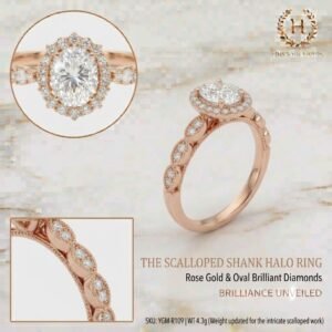 2.0 Ct Moissanite Oval Cut Solitaire Ring in 925 Sterling Silver | Hussain Gems