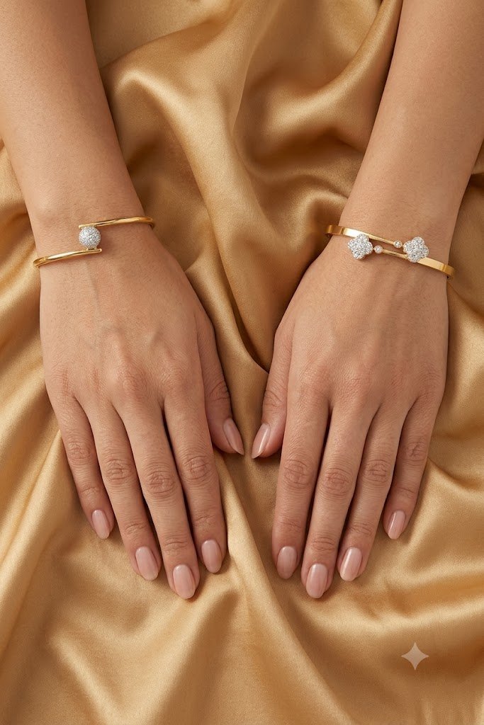 Artisanal Statement Bracelet / Bangle – Hussain Gems - Image 2