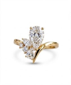 2.0 Ct Moissanite Oval Cut Solitaire Ring in 925 Sterling Silver | Hussain Gems