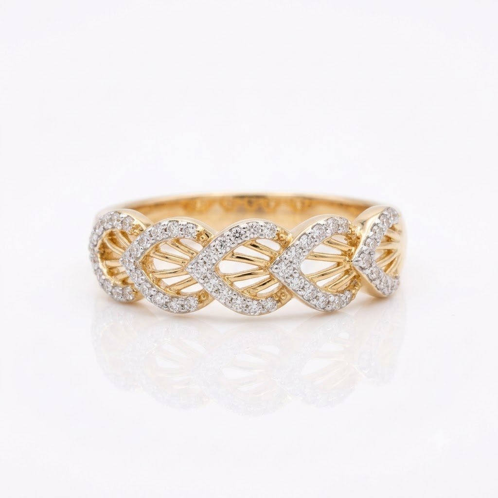 Minimalist Bezel Everyday Band in 925 Sterling Silver Diamond | Hussain Gems