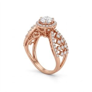 2.0 Ct Moissanite Oval Cut Solitaire Ring in 925 Sterling Silver | Hussain Gems