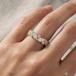 2.0 Ct Moissanite Oval Cut Solitaire Ring in 925 Sterling Silver | Hussain Gems