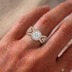 2.0 Ct Moissanite Oval Cut Solitaire Ring in 925 Sterling Silver | Hussain Gems