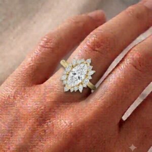2.0 Ct Moissanite Oval Cut Solitaire Ring in 925 Sterling Silver | Hussain Gems