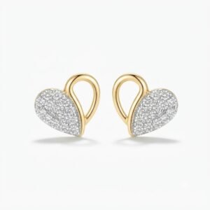 Vibrant Emerald Cut Green Emerald Gold Stud Earrings | Hussain Gems