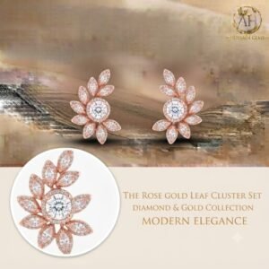 Vibrant Emerald Cut Green Emerald Gold Stud Earrings | Hussain Gems